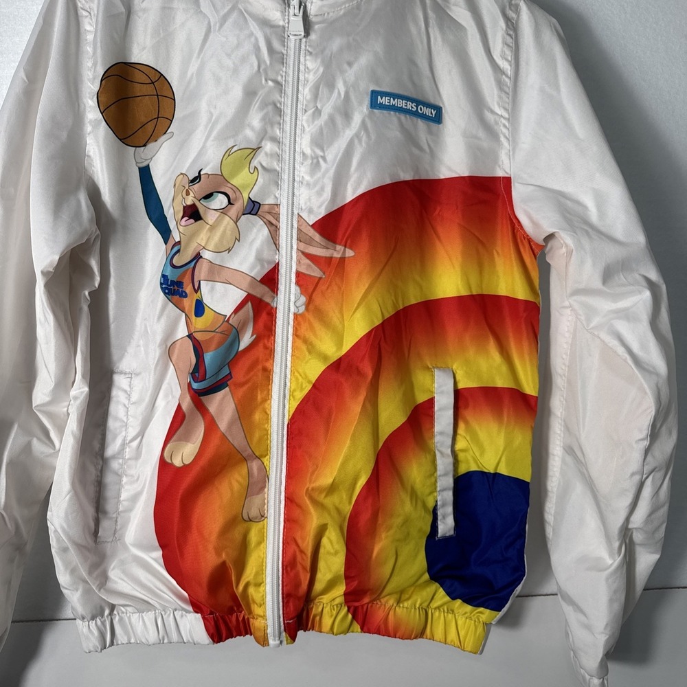 Members Only Looney Tunes Space Jam A New Legacy Windbreaker Jacket  14/16
